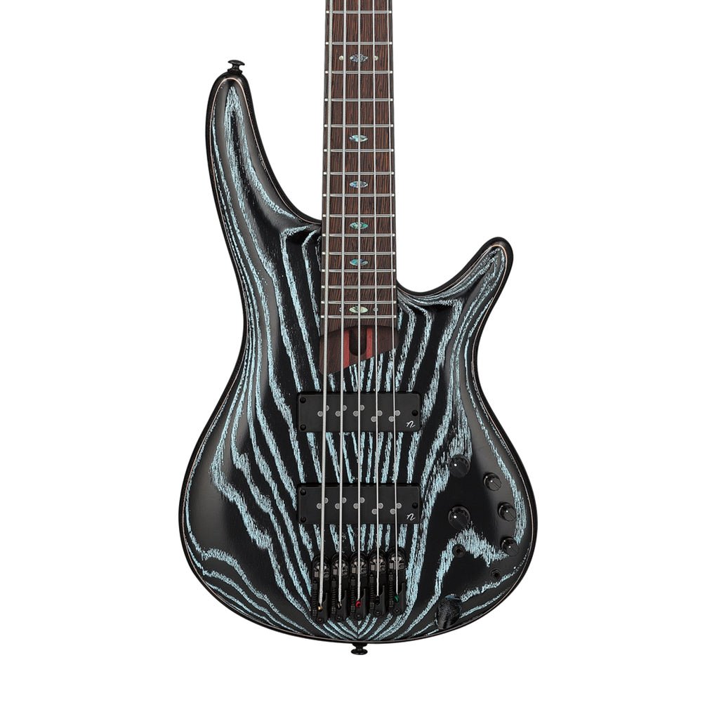 Ibanez SR1325SB Premium 5-String Bass Nordstrand Pickups - Aqua Wave Low Gloss Bass Guitars Sky Music