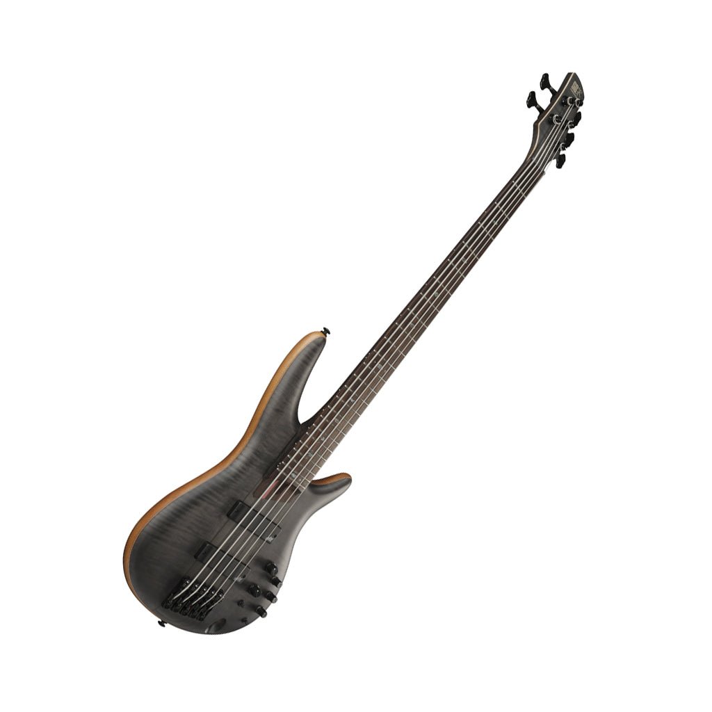 Ibanez SR1455DW Premium 5-String Bass - Transparent Gray Flat Bass Guitars Sky Music