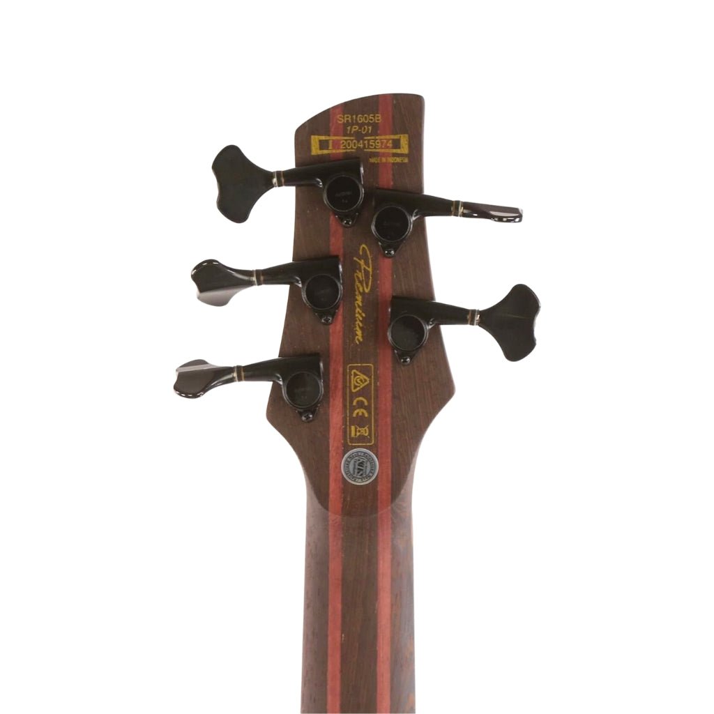 Ibanez SR1605B Premium Electric 5-String Bass, Caribbean Shoreline Flat Bass Guitars Sky Music