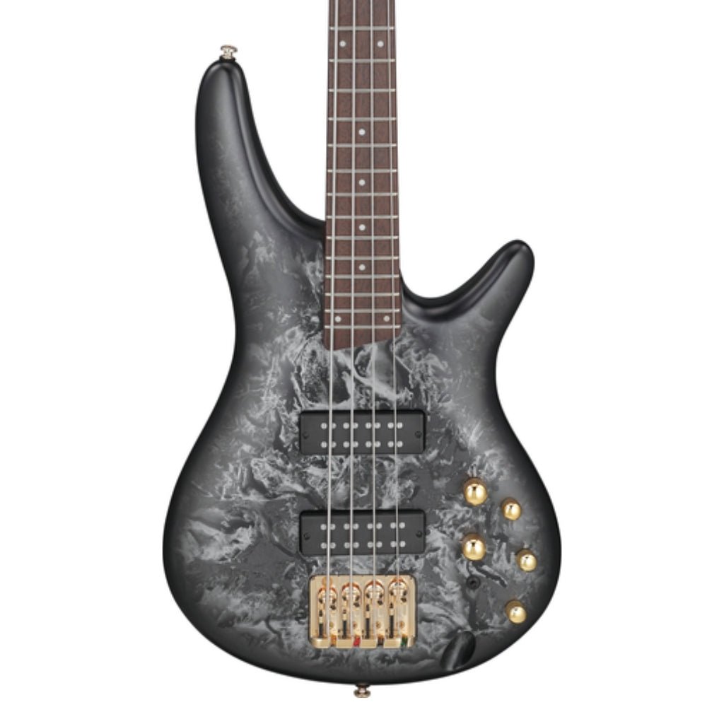 Ibanez SR300EDXBZM 4 String Electric Bass Guitar Black Ice Frozen Matte Bass Guitars Sky Music
