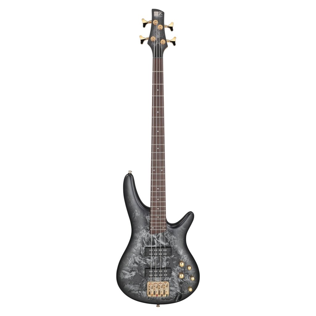 Ibanez SR300EDXBZM 4 String Electric Bass Guitar Black Ice Frozen Matte Bass Guitars Sky Music