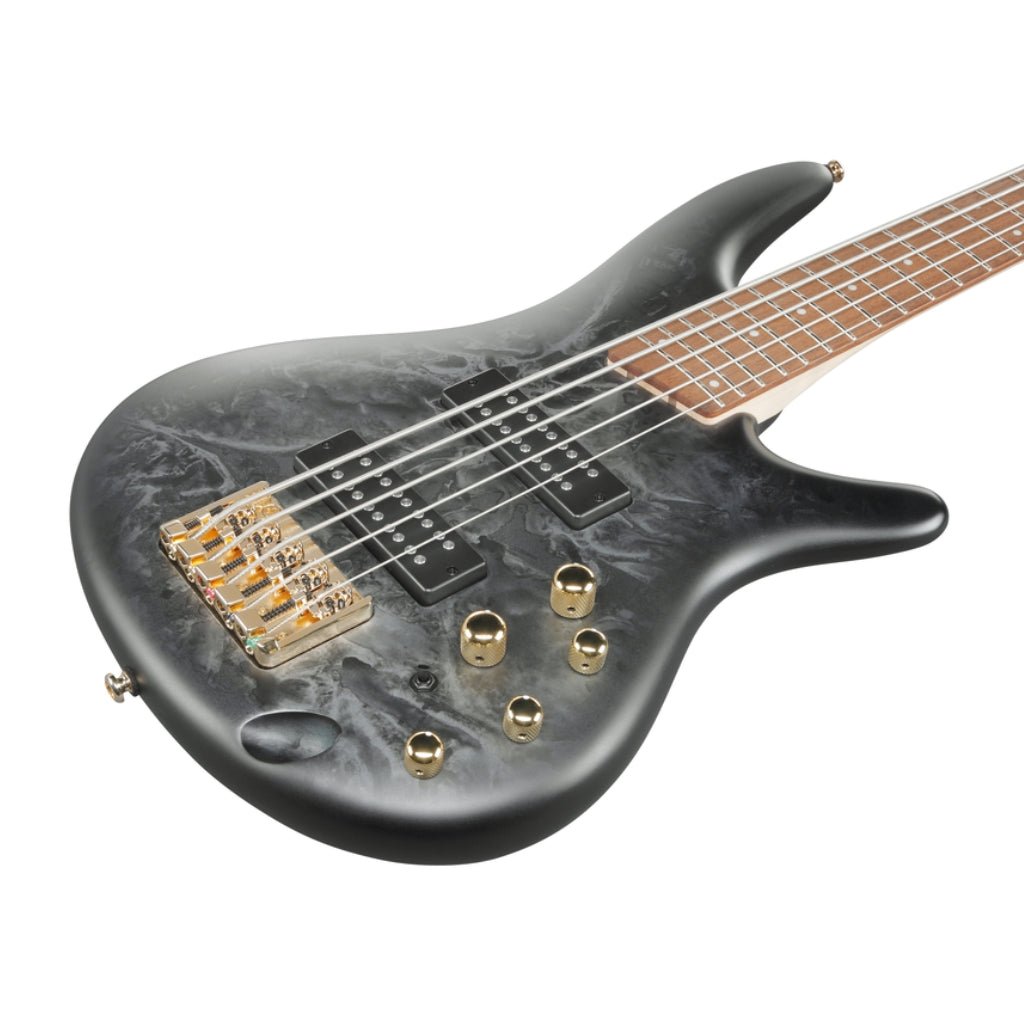 Ibanez SR305EDXBZM 5 String Electric Bass Guitar Black Ice Frozen Matte Bass Guitars Sky Music