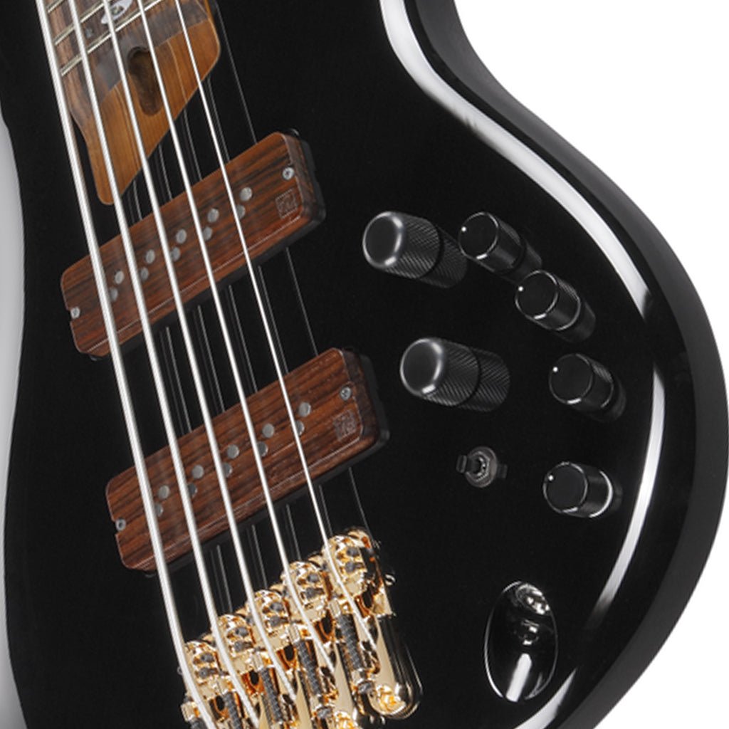 Ibanez SR3505 Prestige 5-String Bass Alder Body and Case - Black Bass Guitars Sky Music