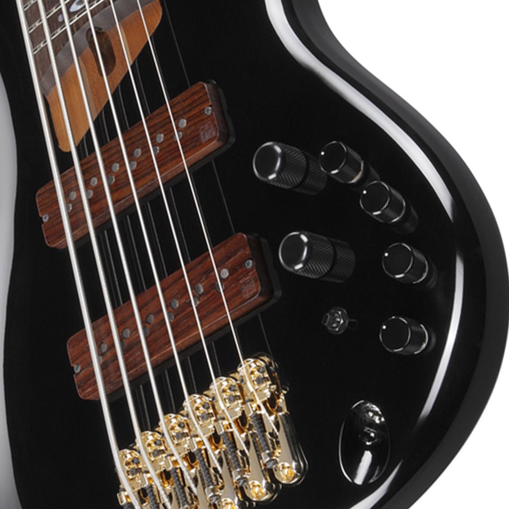 Ibanez SR3506 Prestige 6-String Bass Alder Body and Case - Black Bass Guitars Sky Music