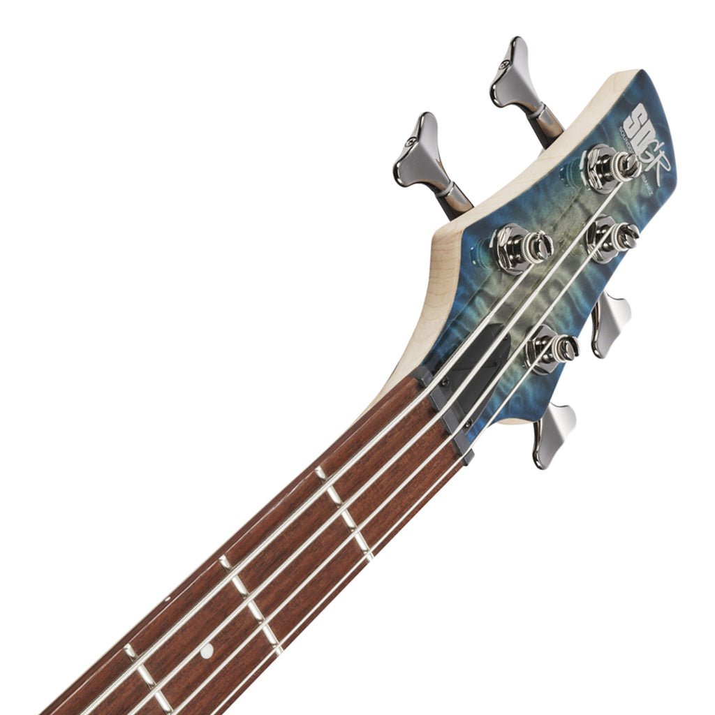 Ibanez SR400EQM Stained Cosmic Blue Starburst Electric Bass Bass Guitars Sky Music