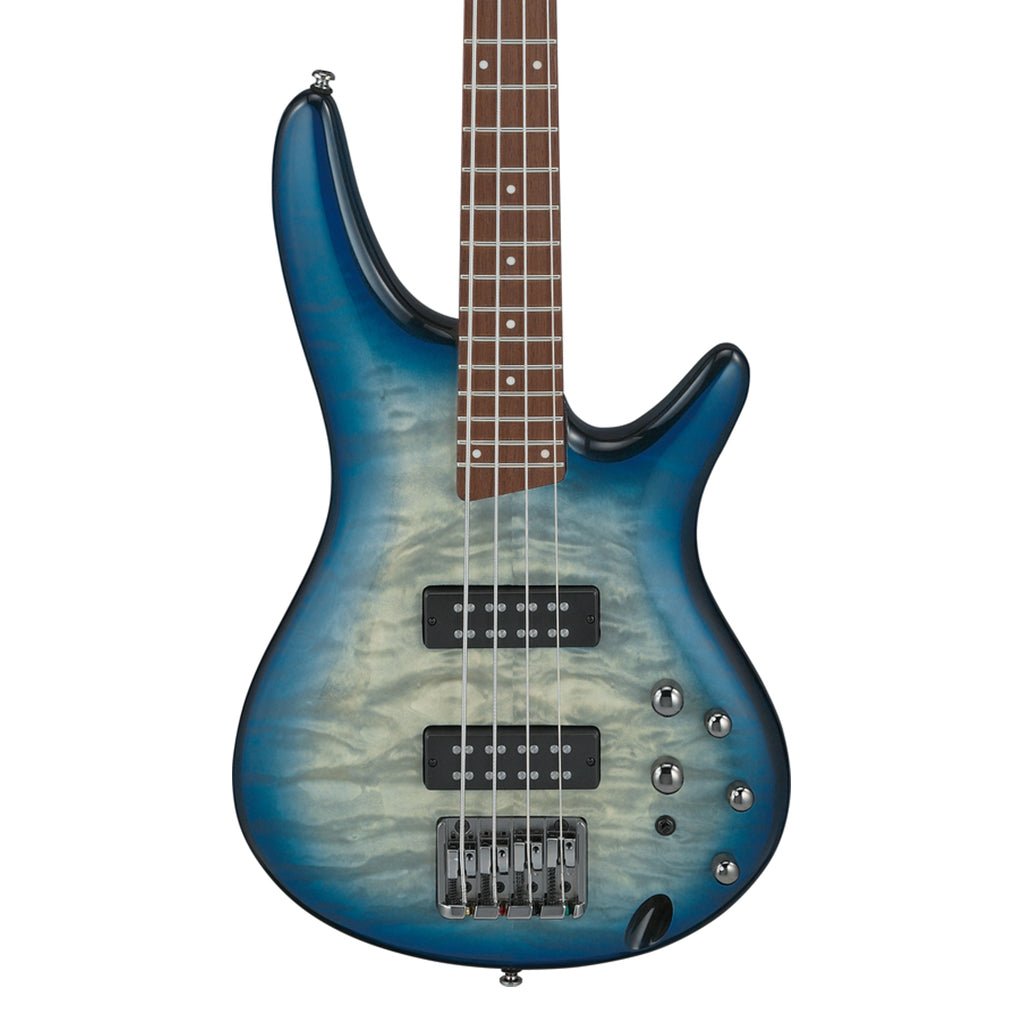 Ibanez SR400EQM Stained Cosmic Blue Starburst Electric Bass Bass Guitars Sky Music
