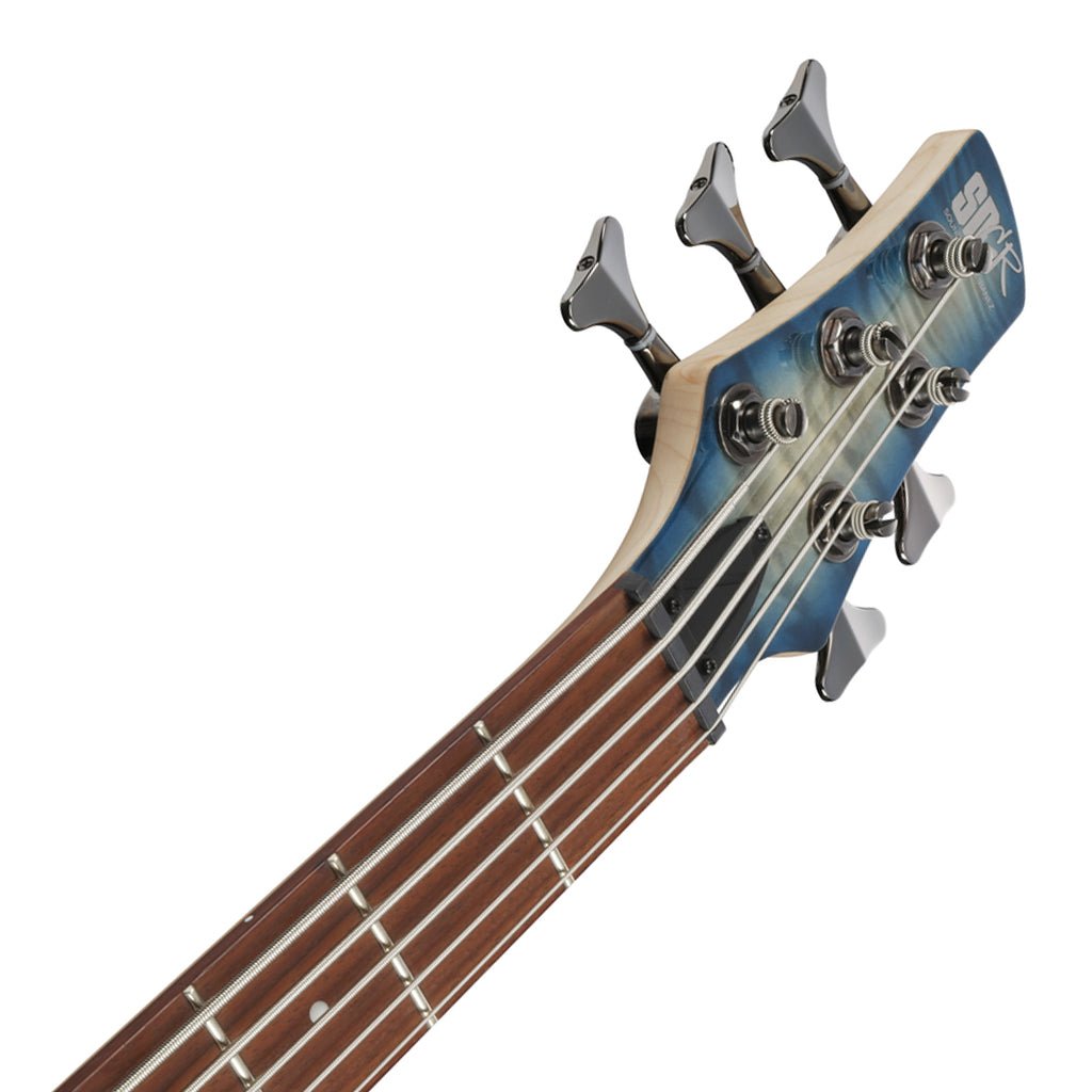 Ibanez SR405EQM Stained Cosmic Blue Starburst 5 String Electric Bass Bass Guitars Sky Music
