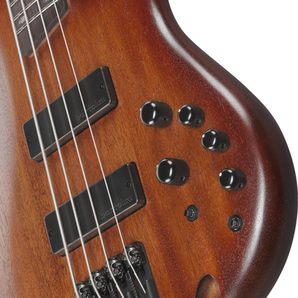 Ibanez SR500A Electric Bass Bartolini Pickups - Mahogany Brown Burst Low Gloss Bass Guitars Sky Music