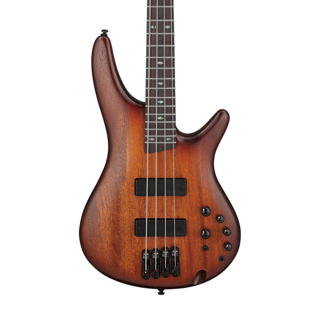 Ibanez SR500A Electric Bass Bartolini Pickups - Mahogany Brown Burst Low Gloss Bass Guitars Sky Music
