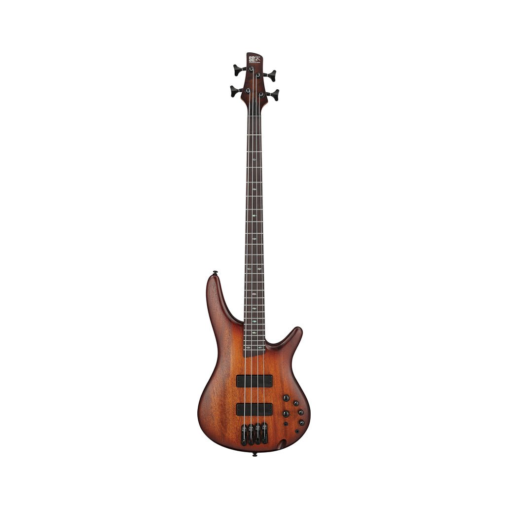 Ibanez SR500A Electric Bass Bartolini Pickups - Mahogany Brown Burst Low Gloss Bass Guitars Sky Music