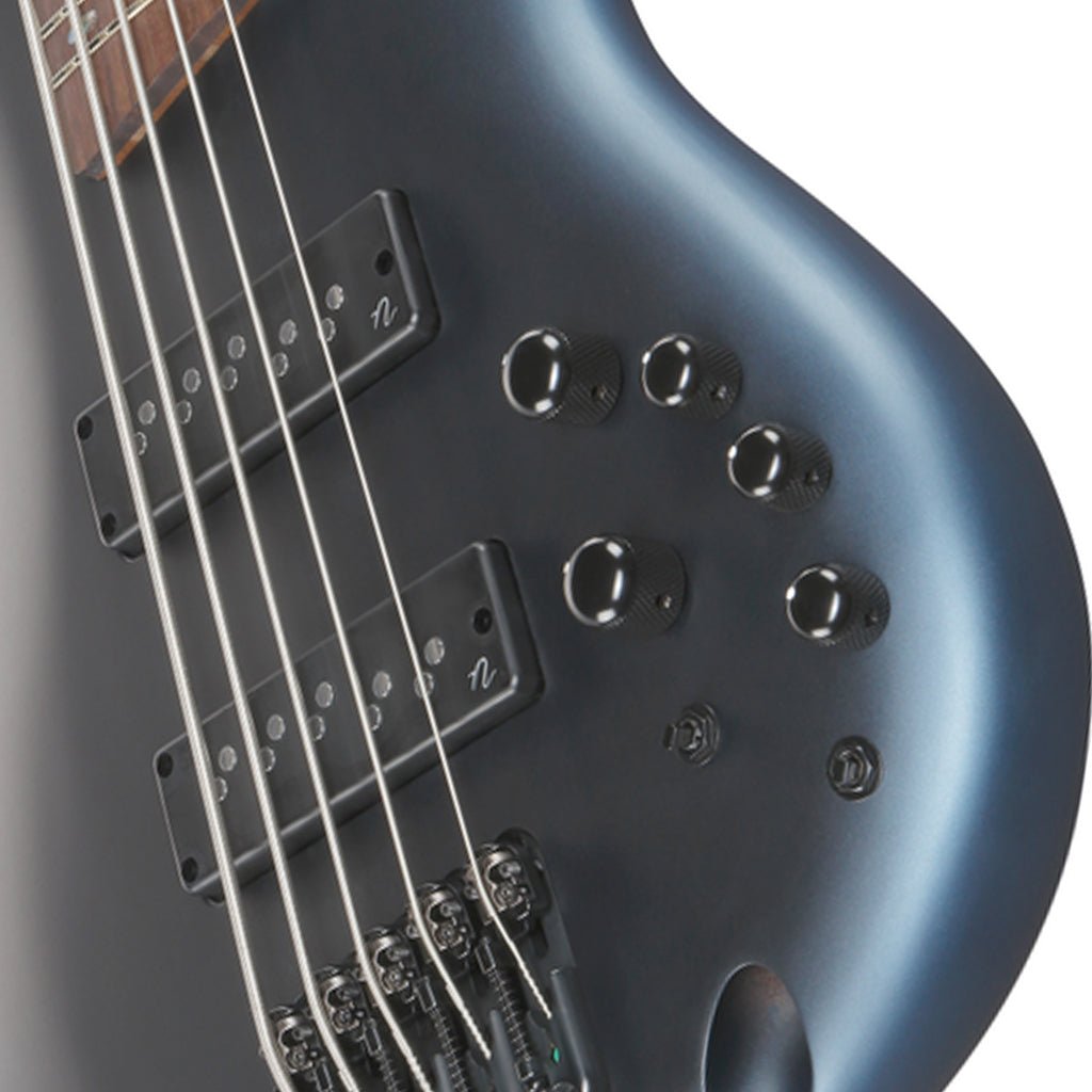 Ibanez SR505N 5-String Electric Bass Nordstrand Pickups - Midnight Arctic Ocean Matte Bass Guitars Sky Music