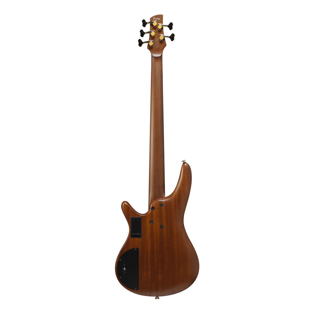Ibanez SR5505 5-String Bass Ovangkol Top with Rosewood Fretboard and Case - Mocha Flat Bass Guitars Sky Music