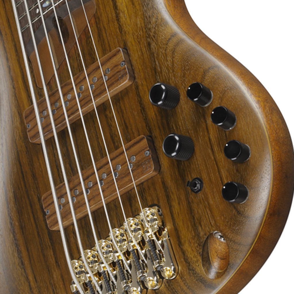 Ibanez SR5506 Prestige 6-String Bass Rosewood Fretboard and Case - Mocha Flat Bass Guitars Sky Music