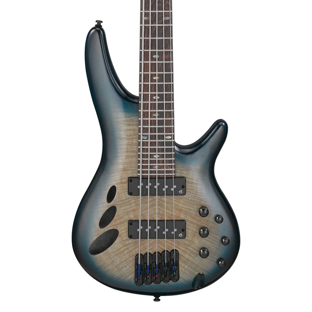Ibanez SRD905 Cosmic Blue Starburst Low Gloss 5 String Electric Bass Bass Guitars Sky Music