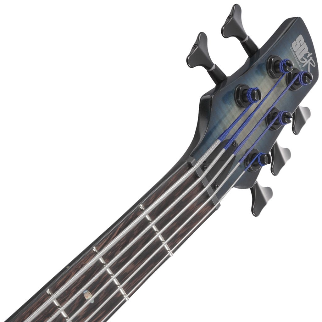 Ibanez SRD905 Cosmic Blue Starburst Low Gloss 5 String Electric Bass Bass Guitars Sky Music