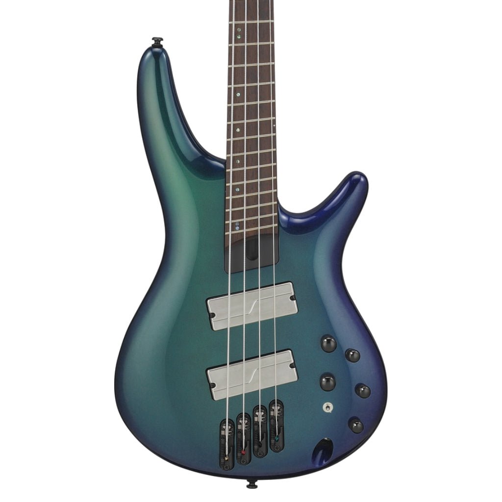 Ibanez SRMS720BCM 4 String Electric Bass Guitar Blue Chameleon Bass Guitars Sky Music