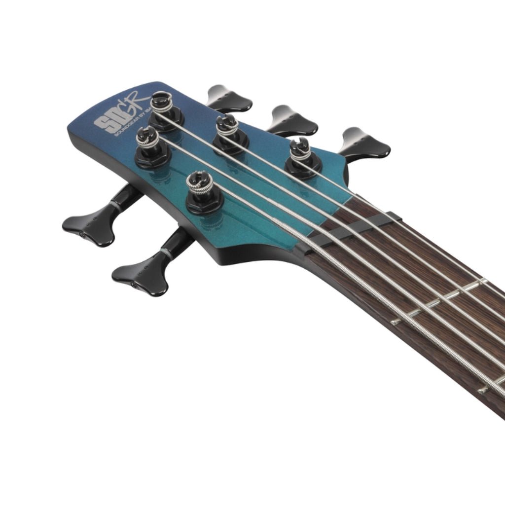 Ibanez SRMS725BCM 5 String Electric Bass Guitar Blue Chameleon Bass Guitars Sky Music