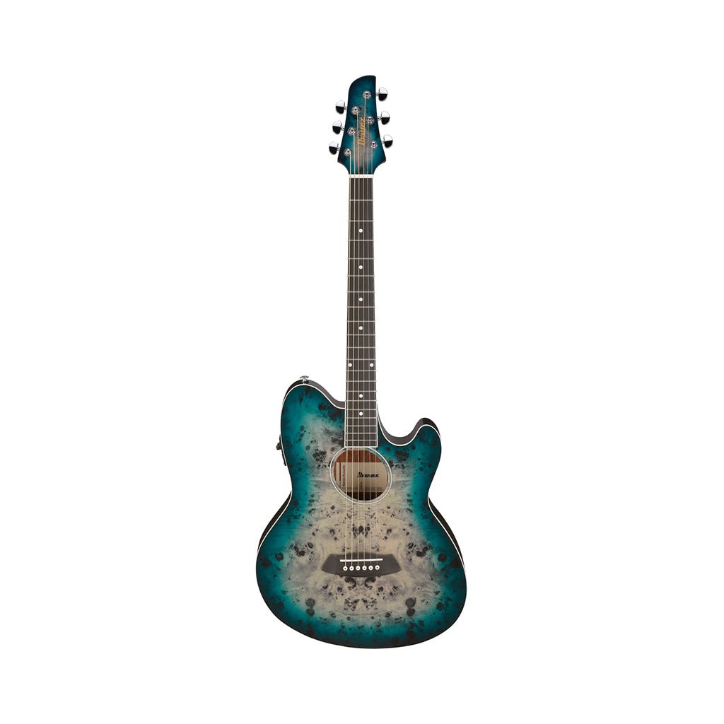Ibanez TCY10PA Acoustic Guitar w/Pickup - Cosmic Blue Starburst High Gloss Acoustic Guitars Sky Music
