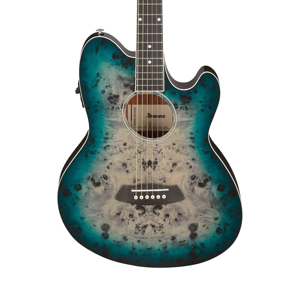 Ibanez TCY10PA Acoustic Guitar w/Pickup - Cosmic Blue Starburst High Gloss Acoustic Guitars Sky Music