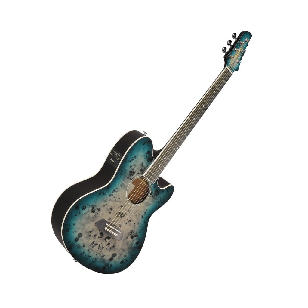 Ibanez TCY10PA Acoustic Guitar w/Pickup - Cosmic Blue Starburst High Gloss Acoustic Guitars Sky Music