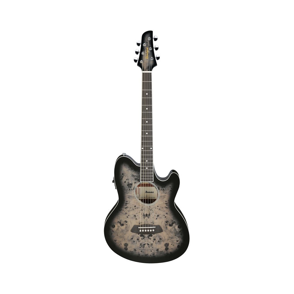 Ibanez TCY10PA Acoustic Guitar w/Pickup - Transparent Brown Black Burst High Gloss Acoustic Guitars Sky Music