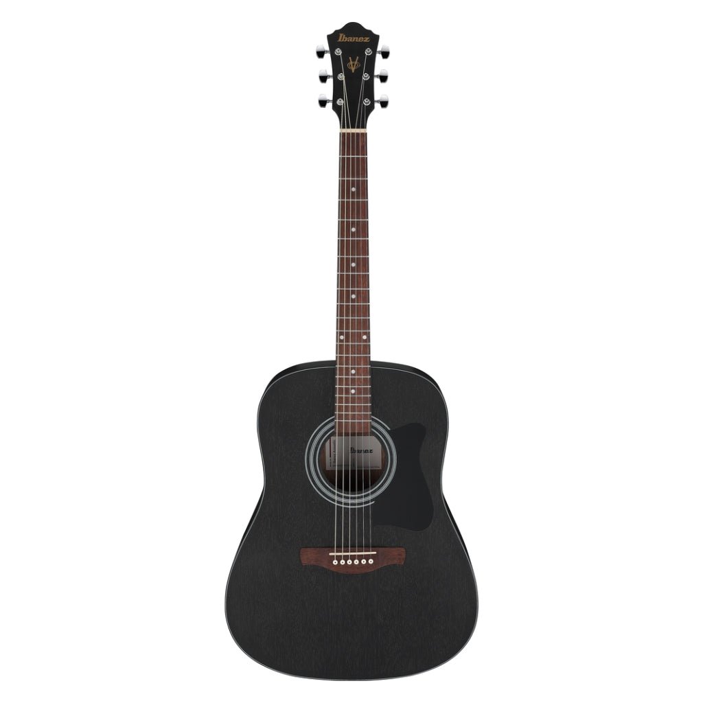 Ibanez V54NJP Acoustic Guitar with Bag - Open Pore Weathered Black Acoustic Guitars Sky Music