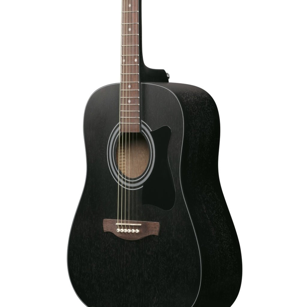 Ibanez V54NJP Acoustic Guitar with Bag - Open Pore Weathered Black Acoustic Guitars Sky Music