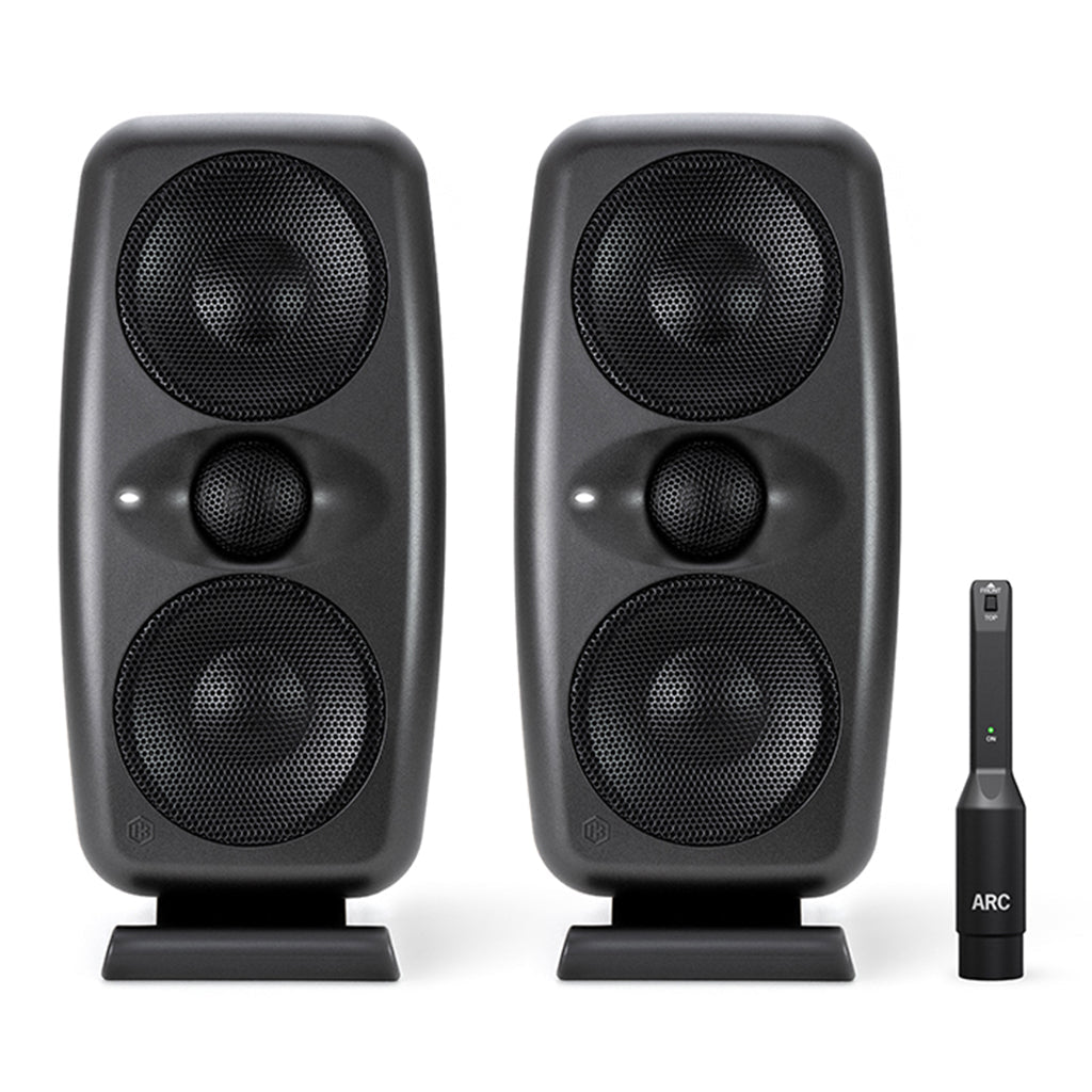 IK iLoud MTM MK11 High Resolution Compact Studio Monitors (Pair) w/Arc Mic - Black Audio Interfaces Sky Music