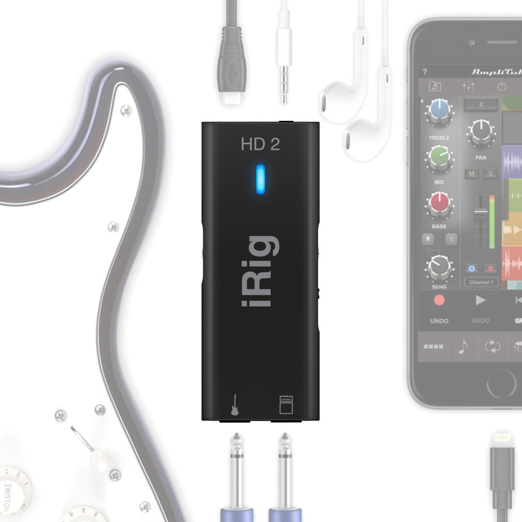 IK iRig HD 2 - Pro Quality Digital Guitar Interface Audio Interfaces Sky Music