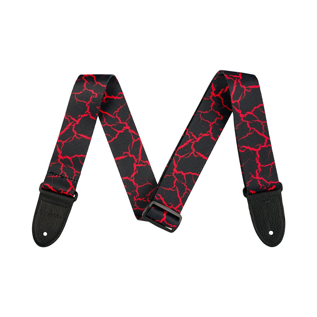 Jackson 2" Poly Strap - Red Crackle Guitar Straps Sky Music