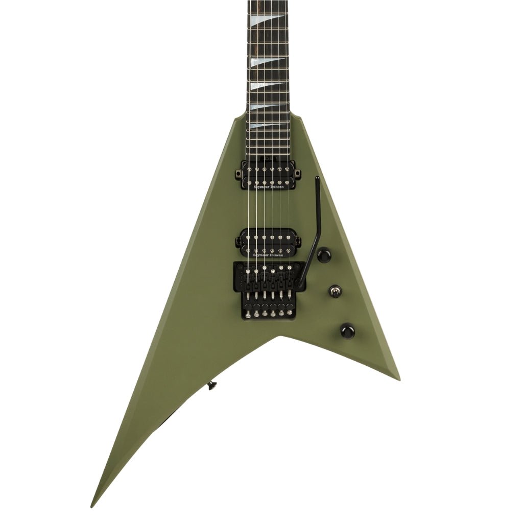 Jackson American Series Rhoads RR24 Electric Guitar - Matte Army Drab, Ebony Fingerboard Electric Guitars Sky Music