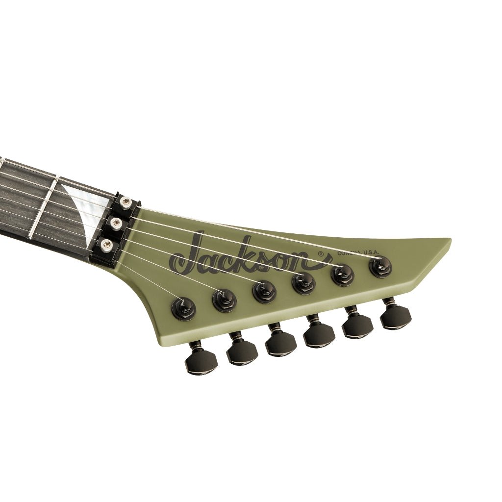 Jackson American Series Rhoads RR24 Electric Guitar - Matte Army Drab, Ebony Fingerboard Electric Guitars Sky Music