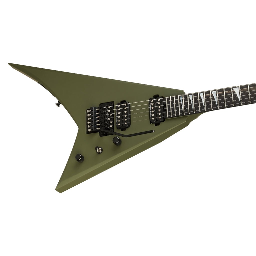 Jackson American Series Rhoads RR24 Electric Guitar - Matte Army Drab, Ebony Fingerboard Electric Guitars Sky Music