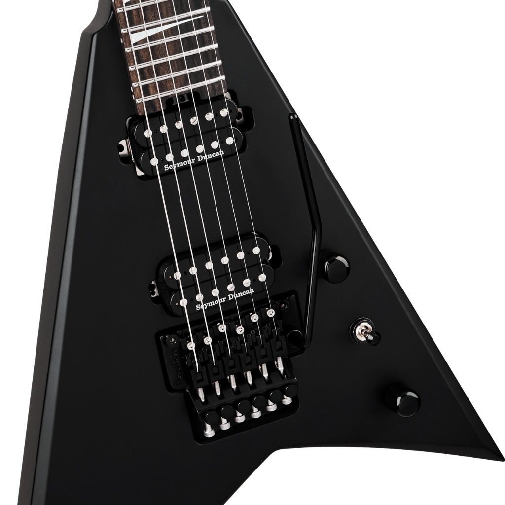 Jackson American Series Rhoads RR24 Electric Guitar - Satin Black, Ebony Fingerboard Electric Guitars Sky Music