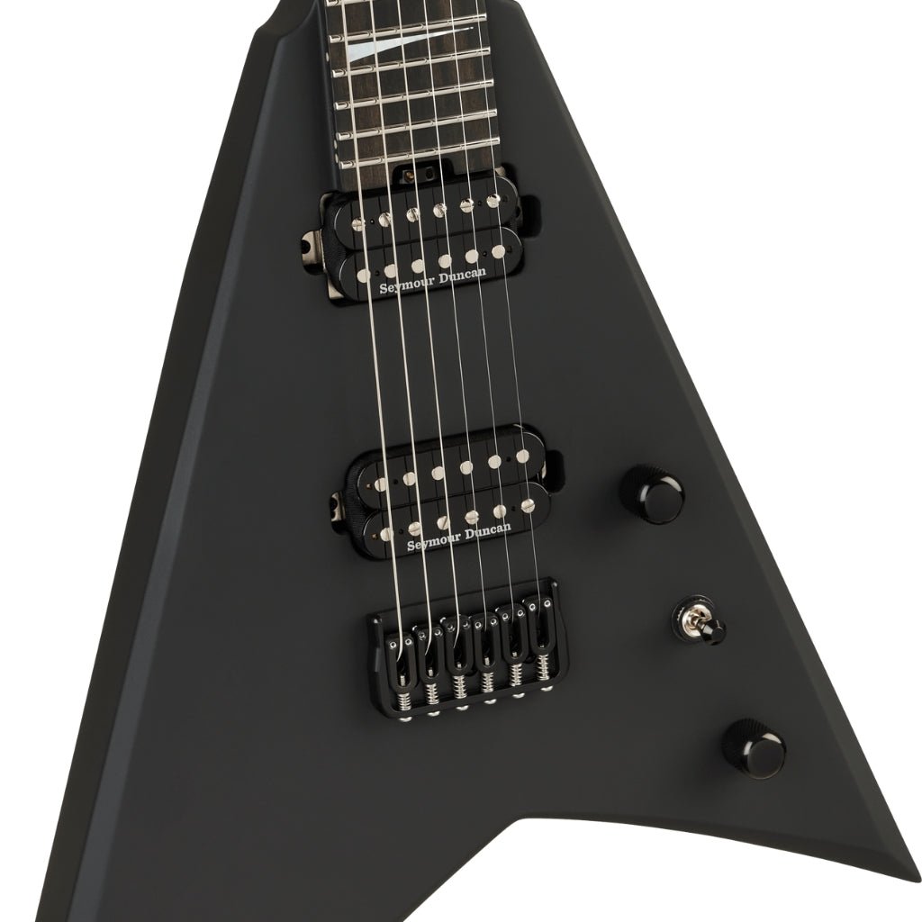 Jackson American Series Rhoads RR24 HT Electric Guitar - Satin Black, Ebony Fingerboard Electric Guitars Sky Music
