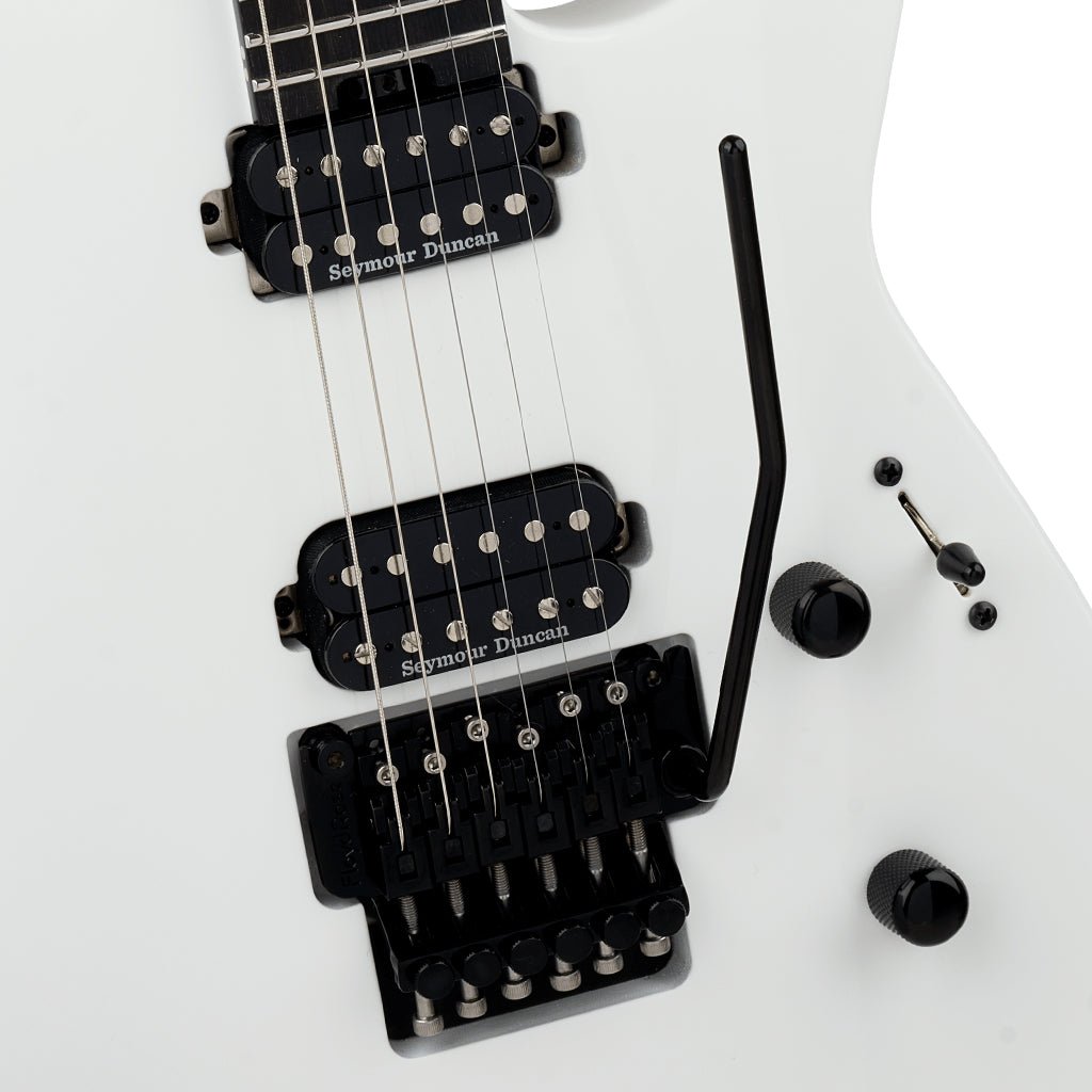 Jackson American Series Soloist SL2 DX Electric Guitar Ebony Fingerboard Snow White Electric Guitars Sky Music