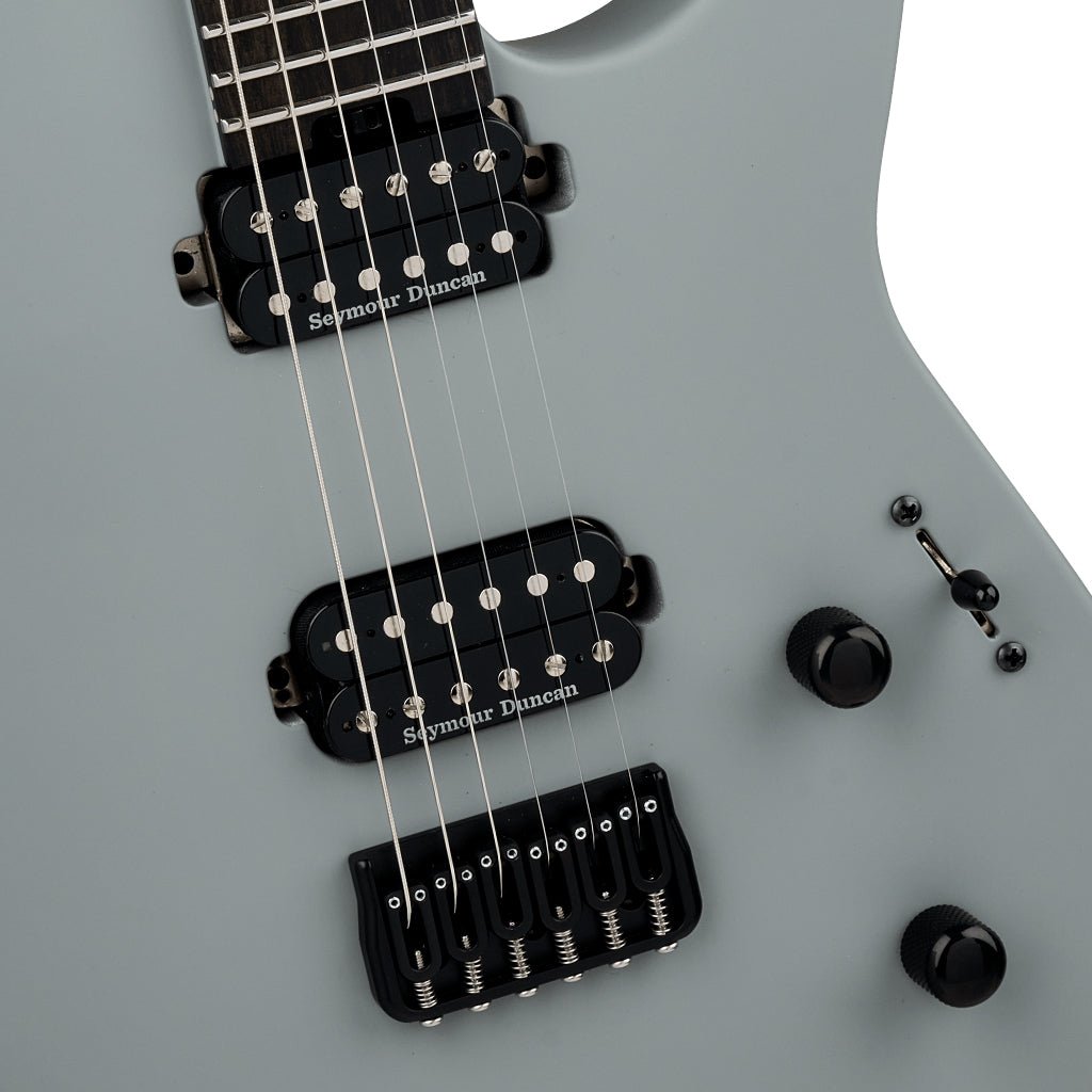 Jackson American Series Soloist SL2 DX HT Electric Guitar Ebony Fingerboard Satin Porsche Gray Electric Guitars Sky Music