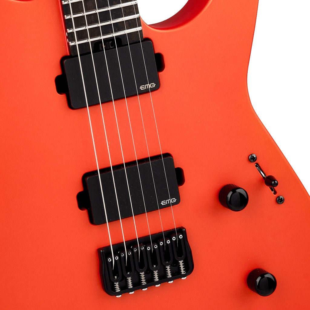 Jackson American Series Soloist SL2 HT Electric Guitar Ebony Fingerboard Satin Lambo Orange Electric Guitars Sky Music