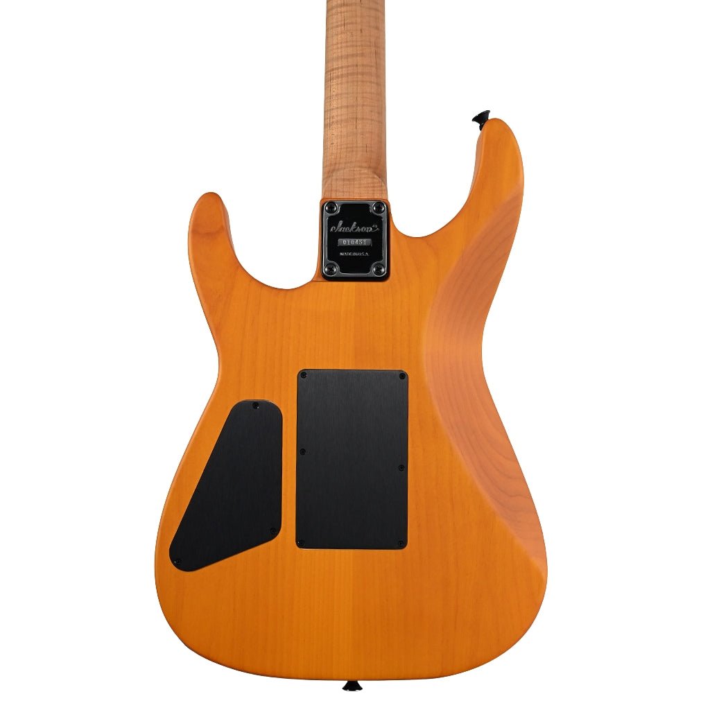 Jackson Custom Shop DK 2H FR Flame Maple Top Electric Guitar - Trans Amber Electric Guitars Sky Music