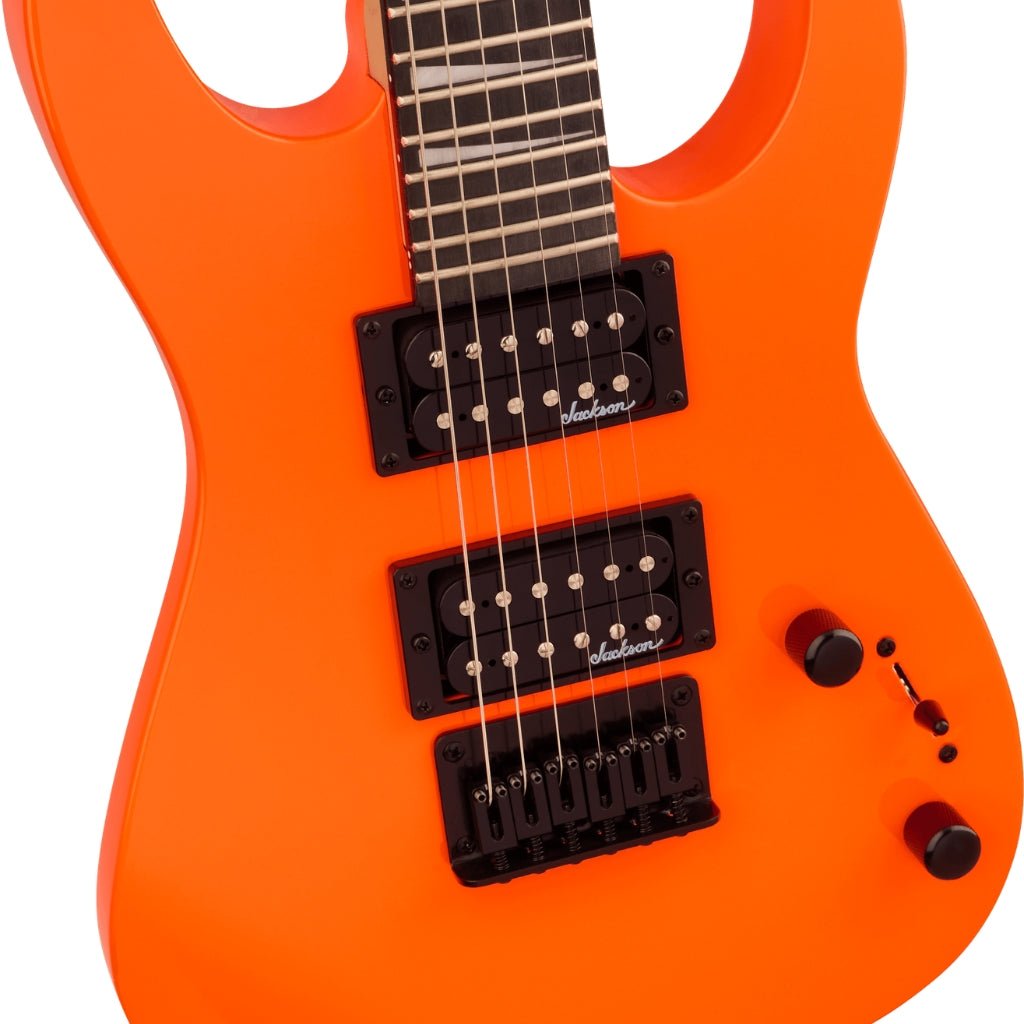 Jackson Dinky Minion JS1X Electric Guitar - Safety Orange, Amaranth Fingerboard Electric Guitars Sky Music