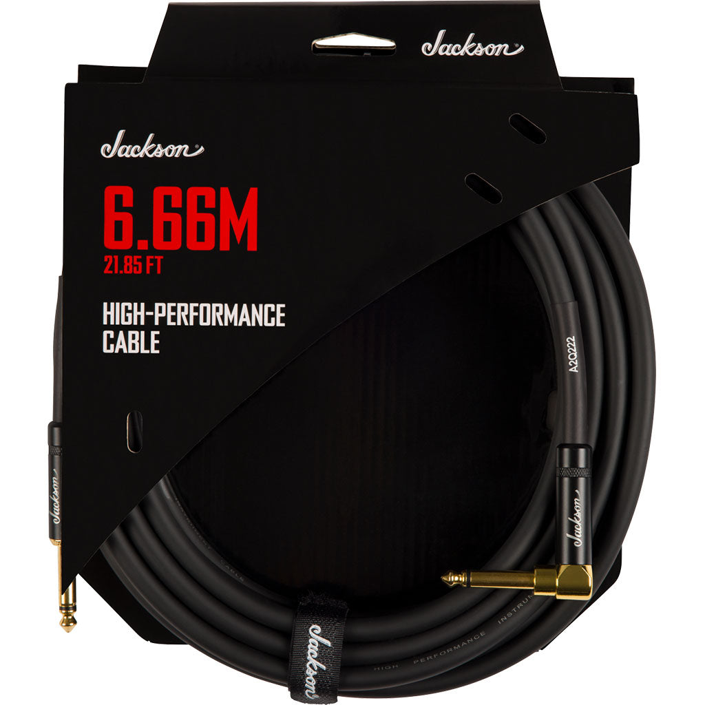 Jackson High Performance Cable, Black, 21.85' | Instrument Cables | 2992185001