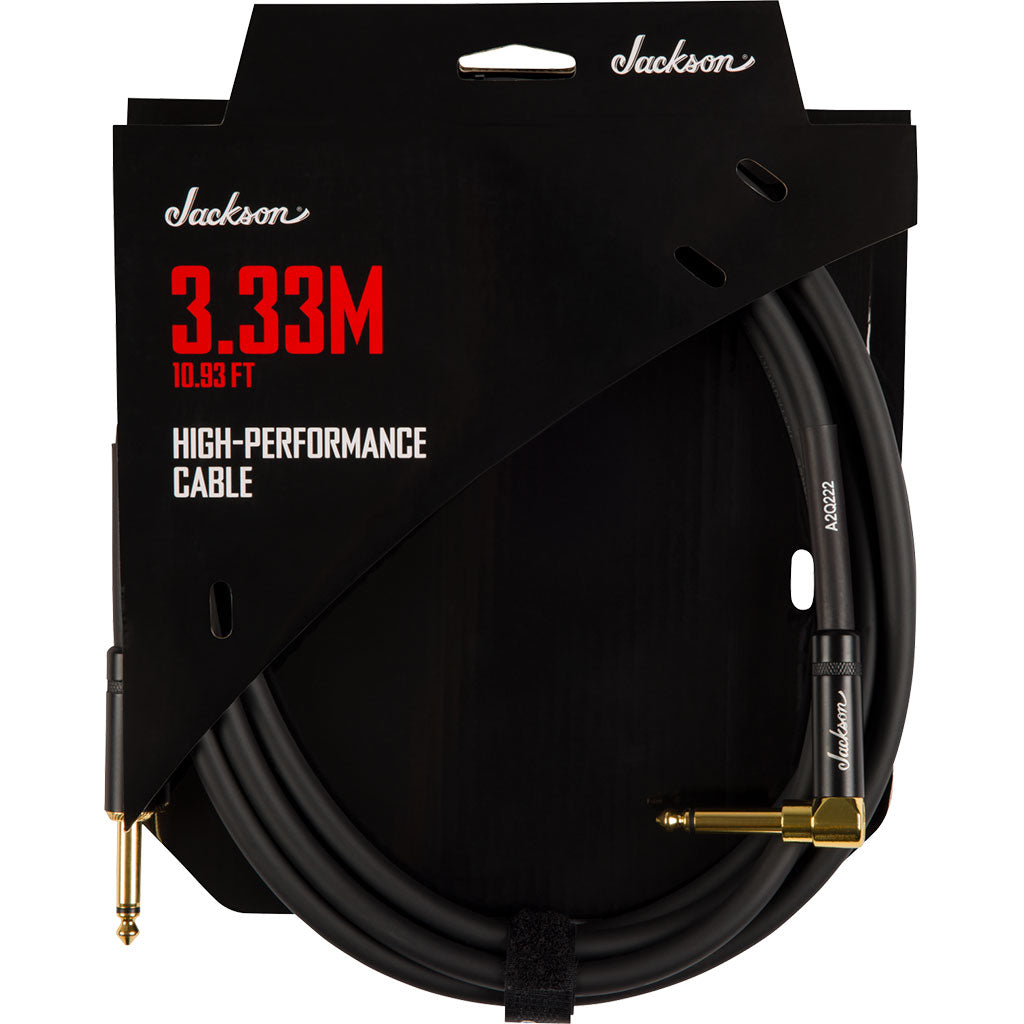 Jackson High Performance Cable, Black, 10.93' | Instrument Cables | 2991093001