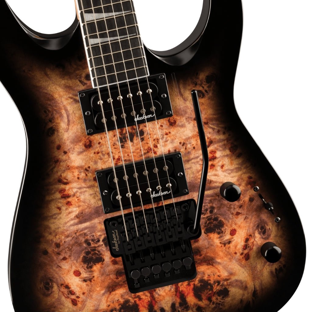 Jackson JS Series Dinky JS32 DKAP in Transparent Black Burst Electric Guitars Sky Music