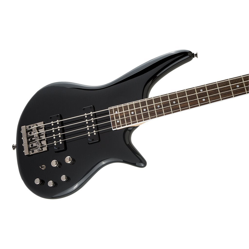 Jackson JS Series Spectra Bass JS3 Bass Guitar - Gloss Black, Laurel Fingerboard Bass Guitars Sky Music
