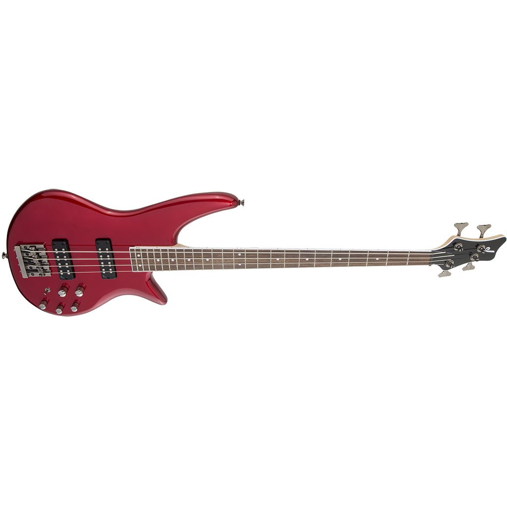Jackson JS Series Spectra JS3 Bass Guitar - Metallic Red, Laurel Fingerboard Bass Guitars Sky Music
