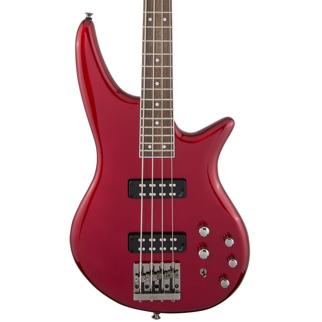 Jackson JS Series Spectra JS3 Bass Guitar - Metallic Red, Laurel Fingerboard Bass Guitars Sky Music