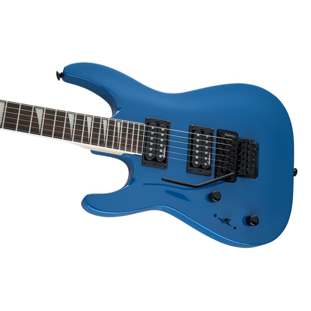 Jackson JS32L Dinky DKA Left Handed Electric Guitar - Bright Blue, Amaranth Fretboard Electric Guitars Sky Music
