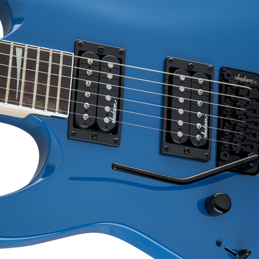 Jackson JS32L Dinky DKA Left Handed Electric Guitar - Bright Blue, Amaranth Fretboard Electric Guitars Sky Music