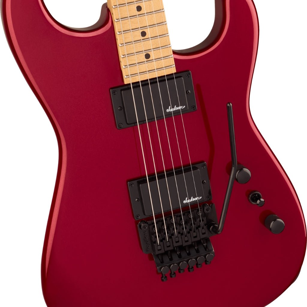 Jackson Pro Origins 1985 San Dimas SD1 HH FR Electric Guitar - Candy Apple Red, Maple Fingerboard Electric Guitars Sky Music
