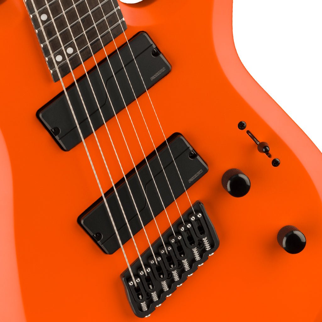 Jackson Pro Plus Series DK Modern HT7 MS, Ebony Fingerboard, Satin Orange Crush Electric Guitars Sky Music